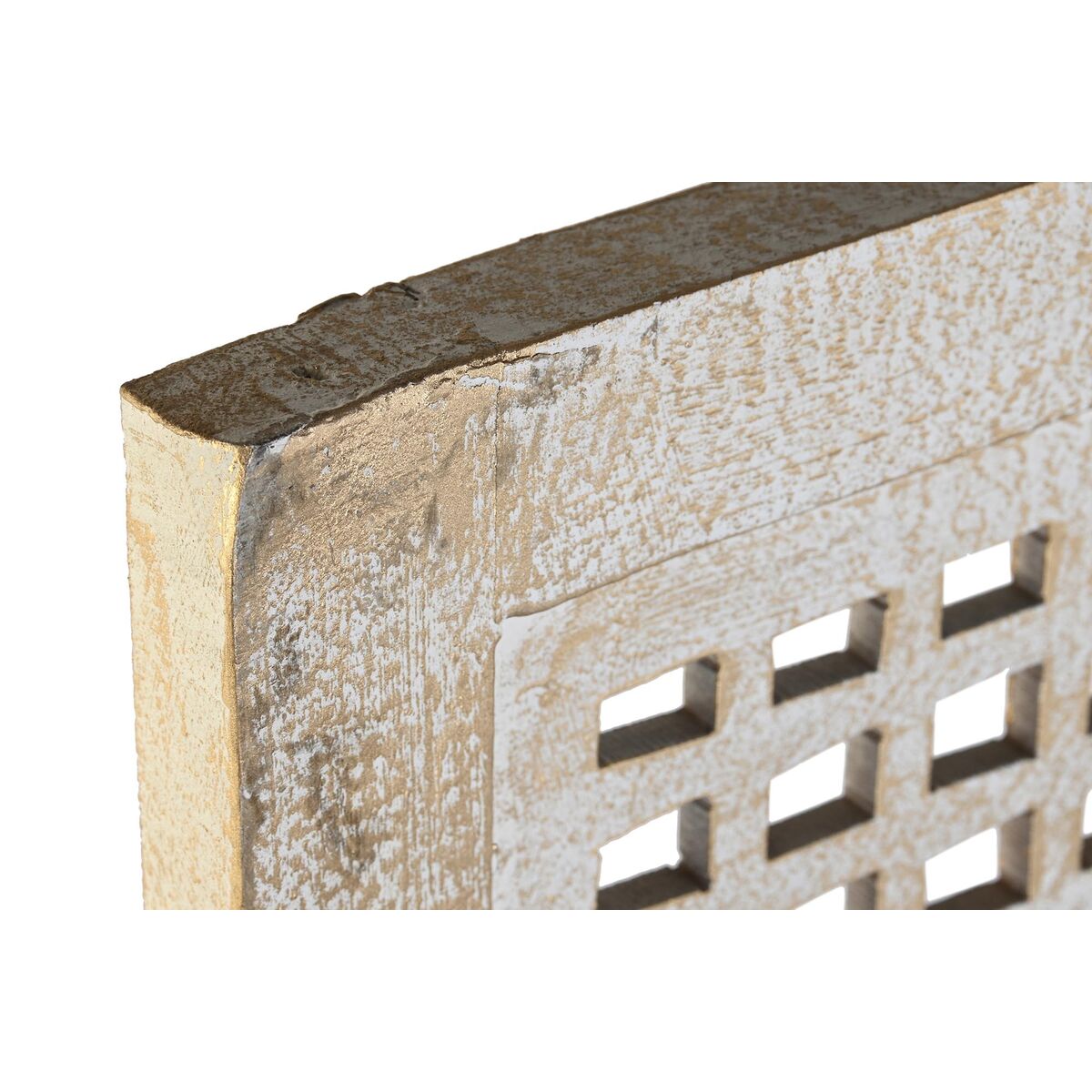 Španělská zástěna DKD Home Decor bílá mangové dřevo MDF 150 x 2 x 180 cm 186x54x10.5 cm bílá – obrázek 4