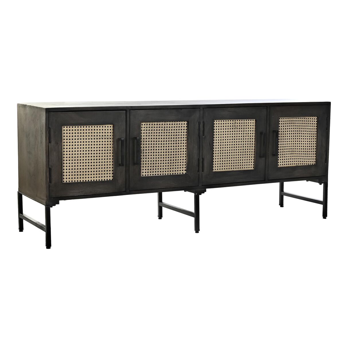 Příborník DKD Home Decor Hnědý Ratan Mangové dřevo 155 x 40 x 61,5 cm