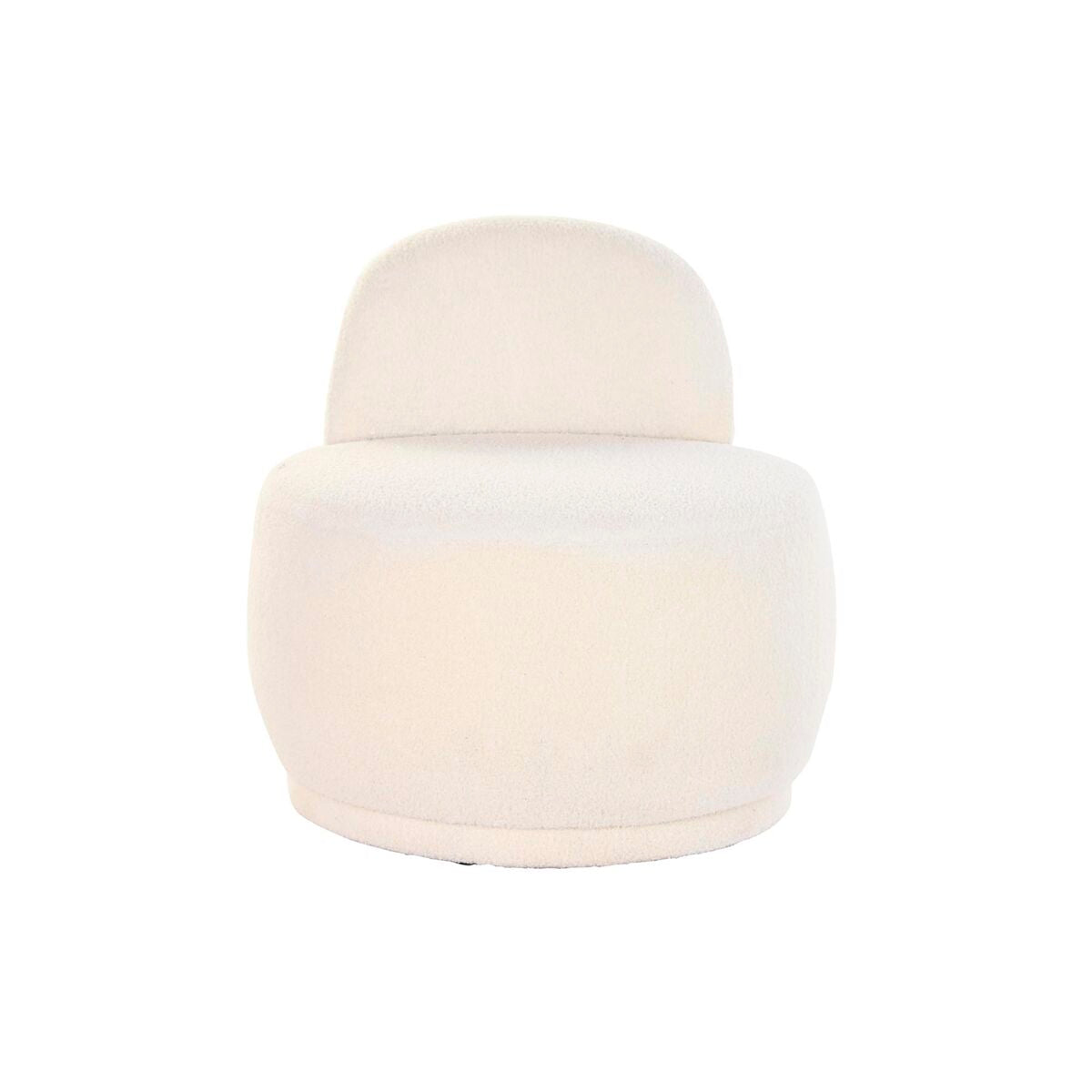 Křeslo DKD Home Decor bílé 66 x 66 x 66 cm – obrázek 3