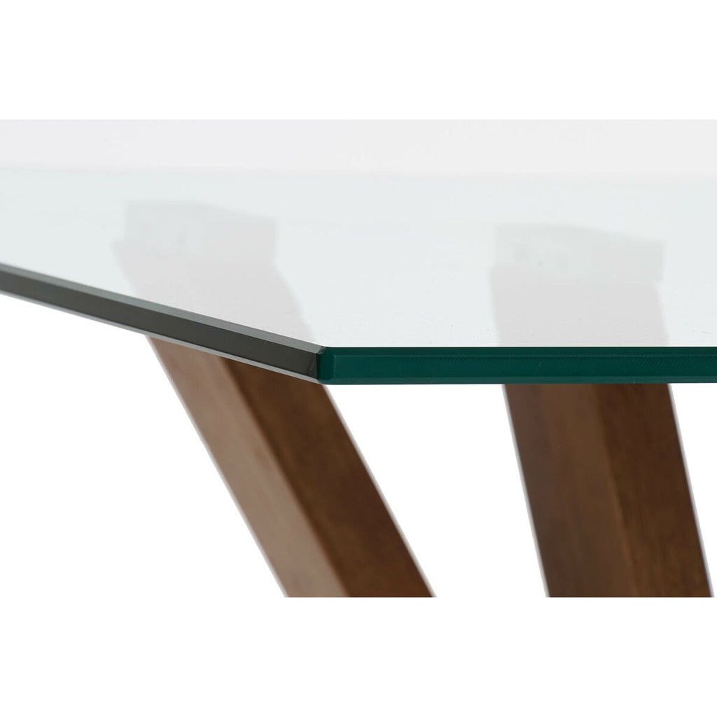 Stolní dekorace DKD Home Decor Křišťál Hnědá Průhledná Ořechové dřevo Hliník Světle hnědá 130 x 70 x 42 cm – obrázek 4