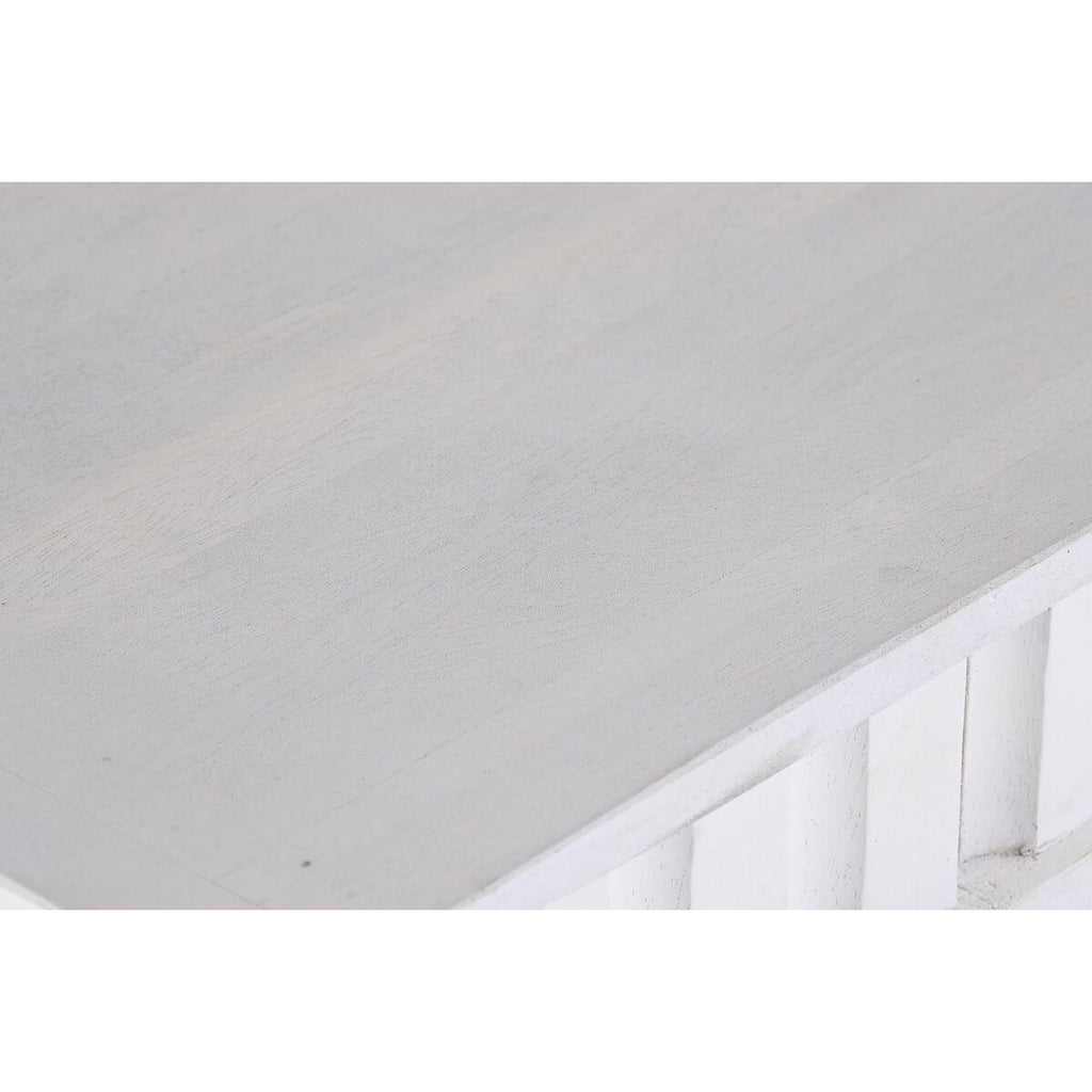Jídelní stůl DKD Home Decor bílý kov mangové dřevo 180 x 90 x 76 cm – obrázek 3