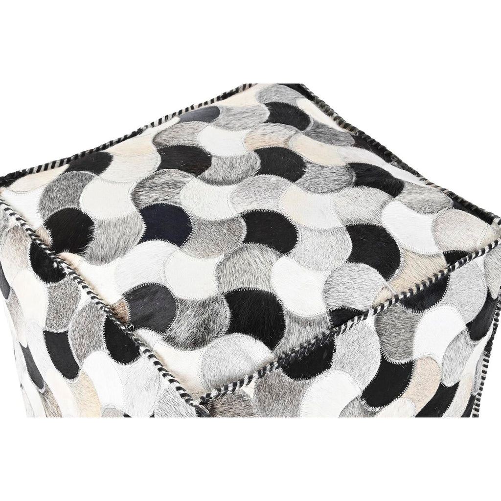 Puf DKD Home Decor Bílá Černá 45 x 45 x 40 cm – obrázek 3