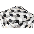 Puf DKD Home Decor Bílá Černá 45 x 45 x 40 cm – obrázek 3