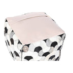 Puf DKD Home Decor Bílá Černá 45 x 45 x 40 cm – obrázek 2