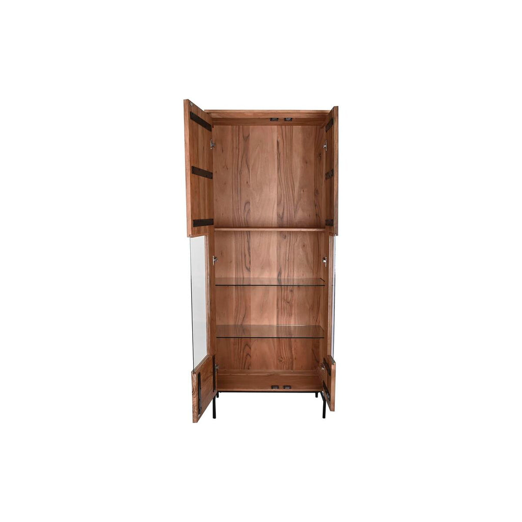 Výstavní stojan DKD Home Decor 80 x 40 x 197 cm křišťál hliník akáciové dřevo – obrázek 5