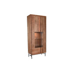 Výstavní stojan DKD Home Decor 80 x 40 x 197 cm křišťál hliník akáciové dřevo
