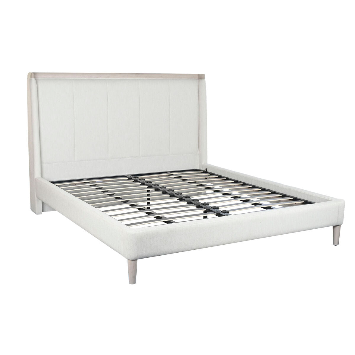 Postel Home ESPRIT světle šedá 196 x 223 x 135 cm