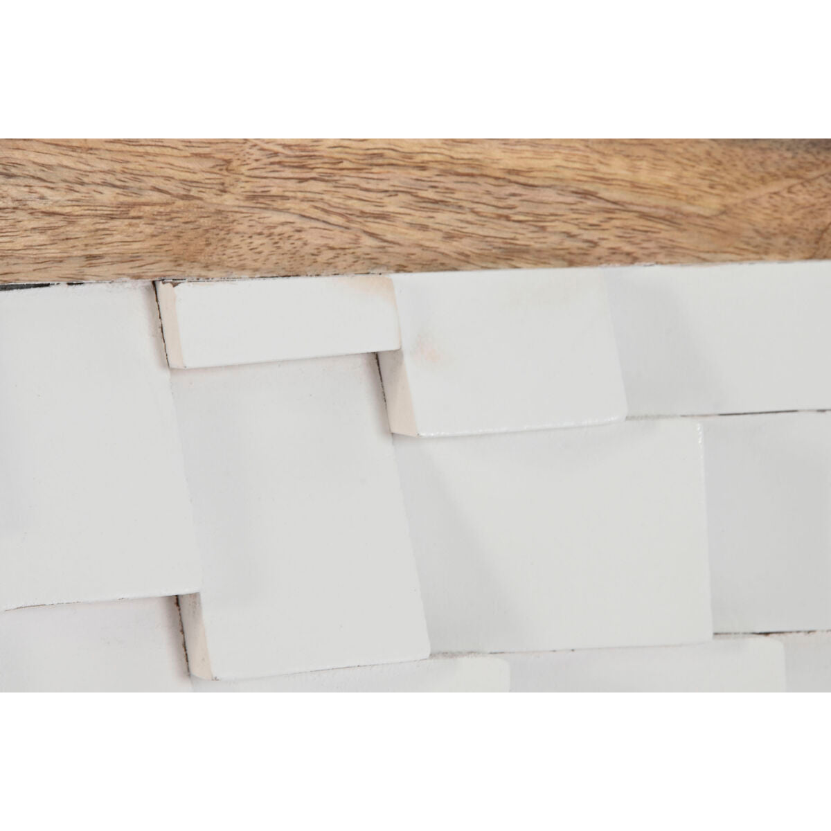 Čelo postele Home ESPRIT bílé přírodní 160 x 4 x 80 cm – obrázek 3