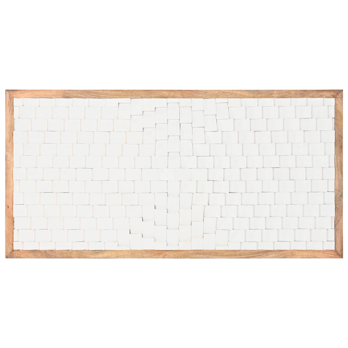 Čelo postele Home ESPRIT bílé přírodní 160 x 4 x 80 cm