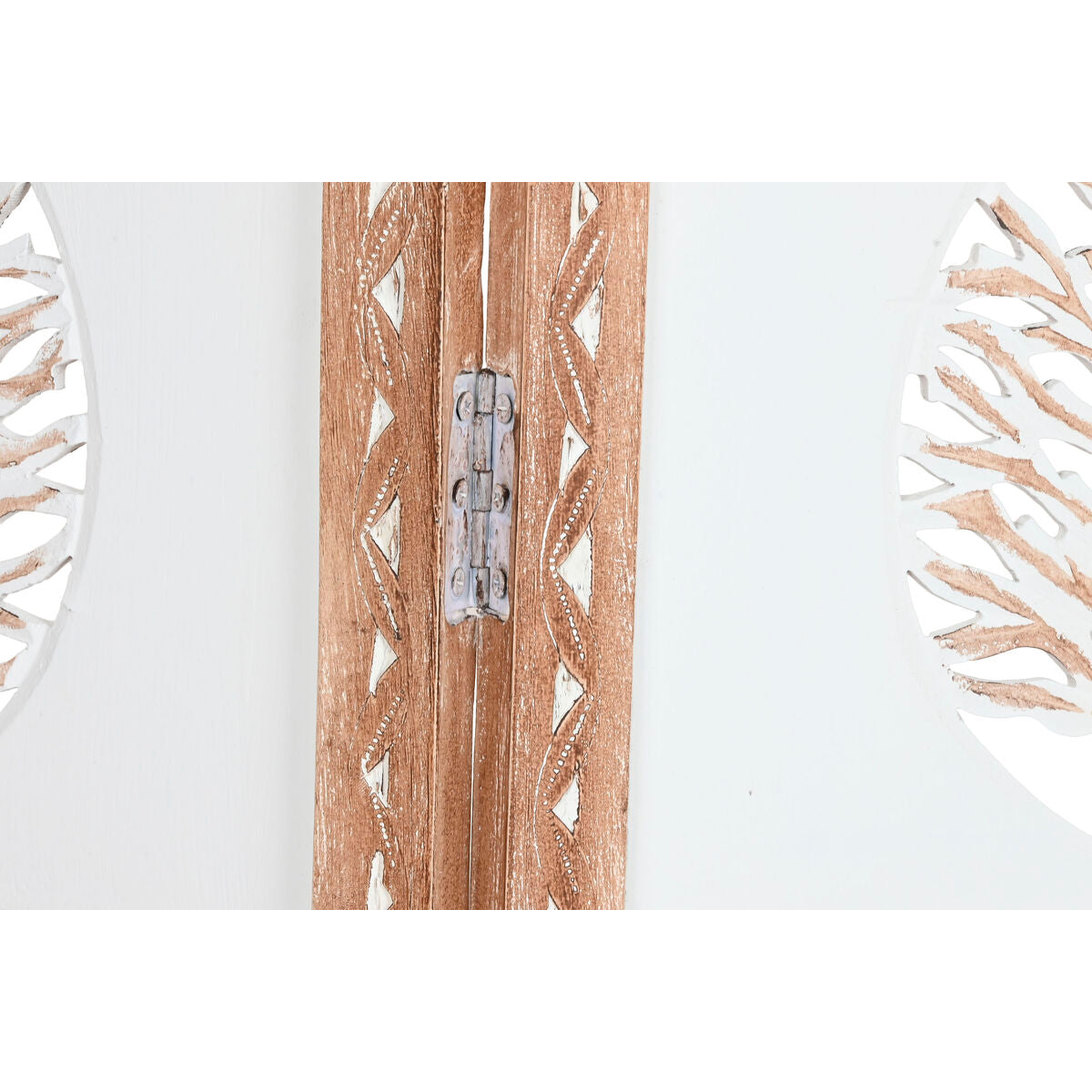 Španělská zástěna Home ESPRIT bílá, přírodní mangové dřevo, MDF, 153 X 2,3 X 182 CM – obrázek 2