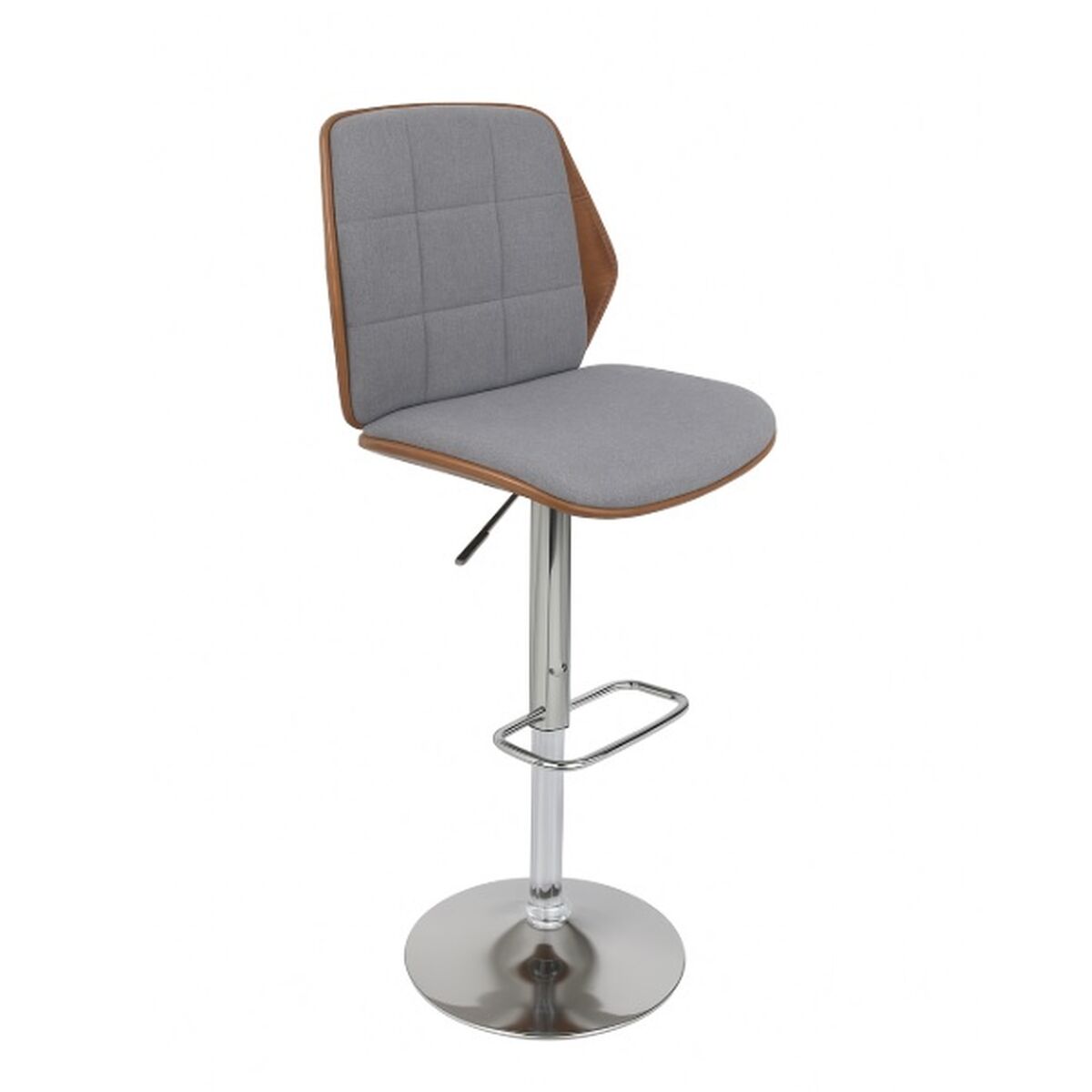Stolička Home ESPRIT hnědá šedá stříbrná ořechové dřevo 50 x 52 x 121 cm – obrázek 2