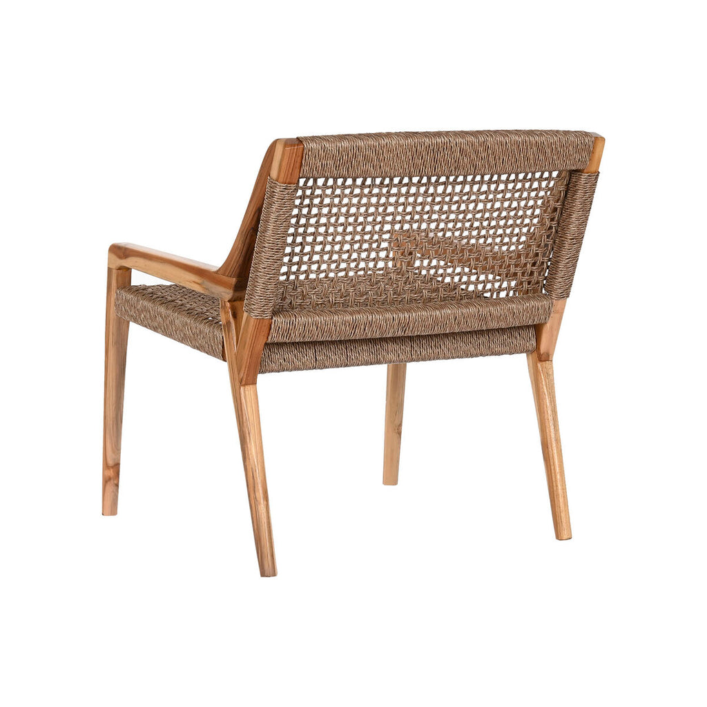 Sedadlo Home ESPRIT hnědé, teakové dřevo, syntetické vlákno 65 x 62 x 72 cm – obrázek 3