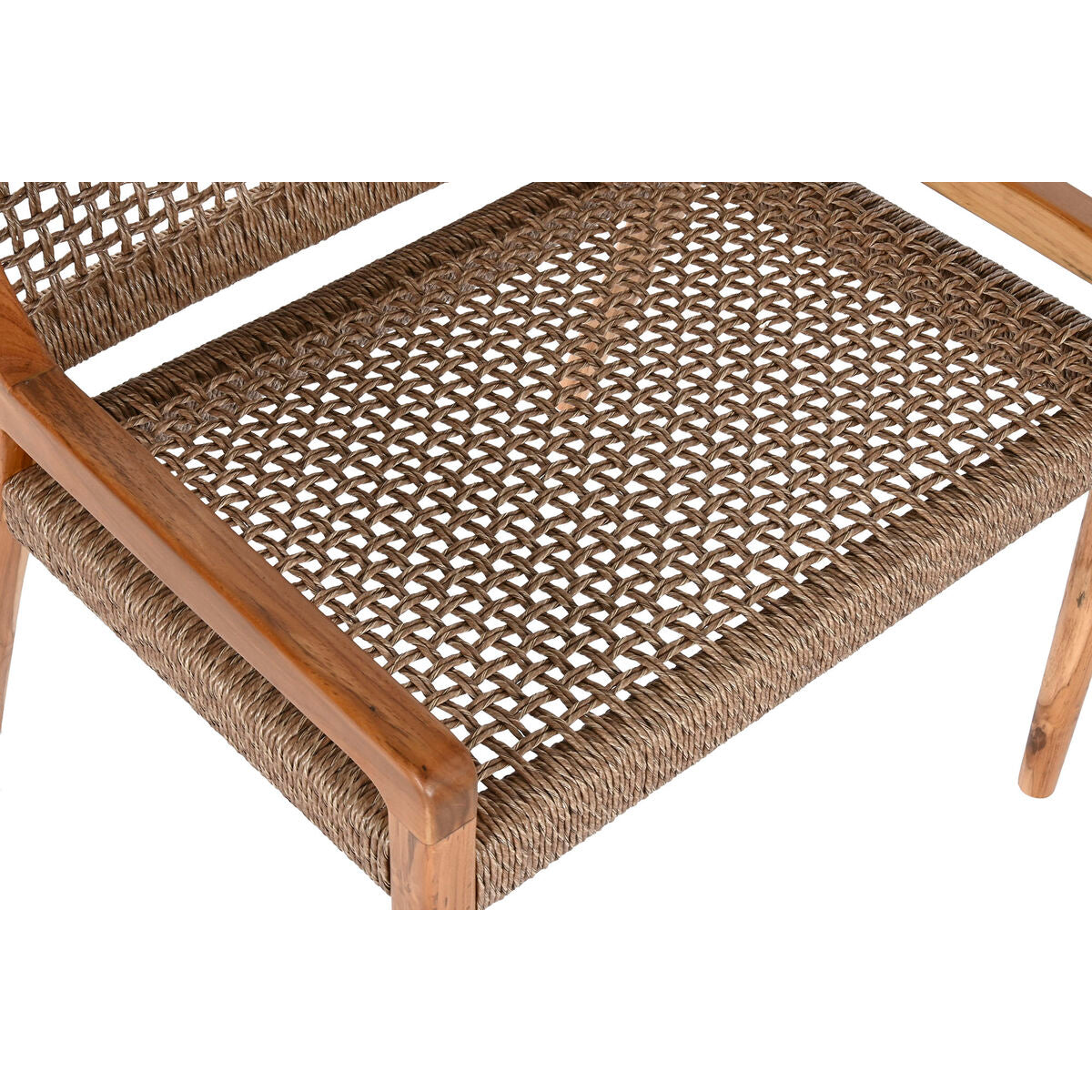 Sedadlo Home ESPRIT hnědé, teakové dřevo, syntetické vlákno 65 x 62 x 72 cm – obrázek 4