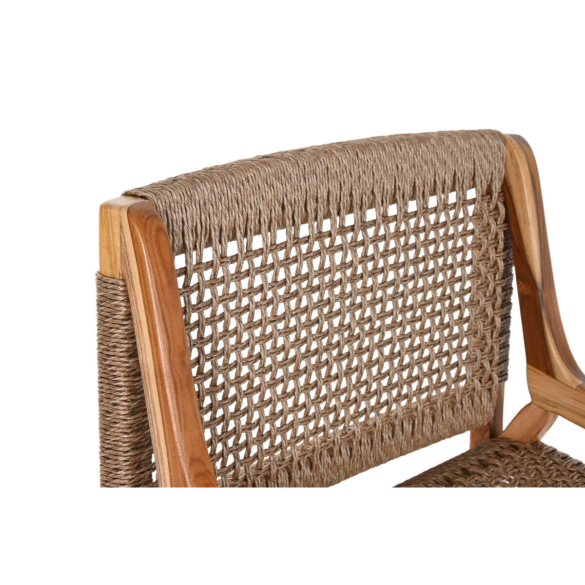Sedadlo Home ESPRIT hnědé, teakové dřevo, syntetické vlákno 65 x 62 x 72 cm – obrázek 5