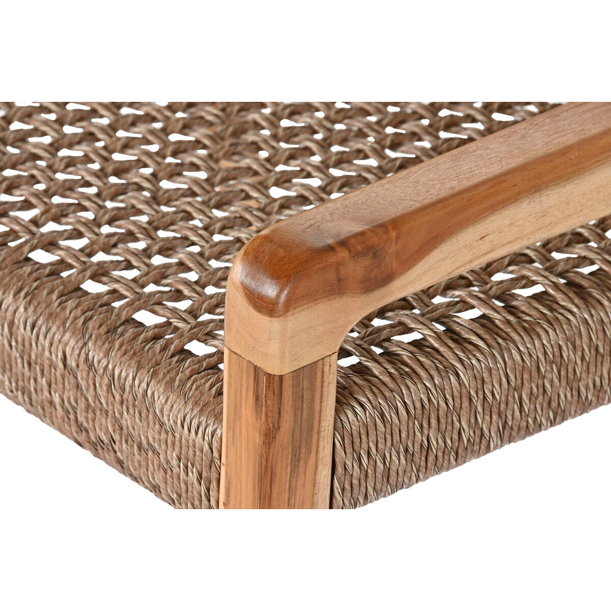 Sedadlo Home ESPRIT hnědé, teakové dřevo, syntetické vlákno 65 x 62 x 72 cm – obrázek 6