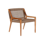 Sedadlo Home ESPRIT hnědé, teakové dřevo, syntetické vlákno 65 x 62 x 72 cm