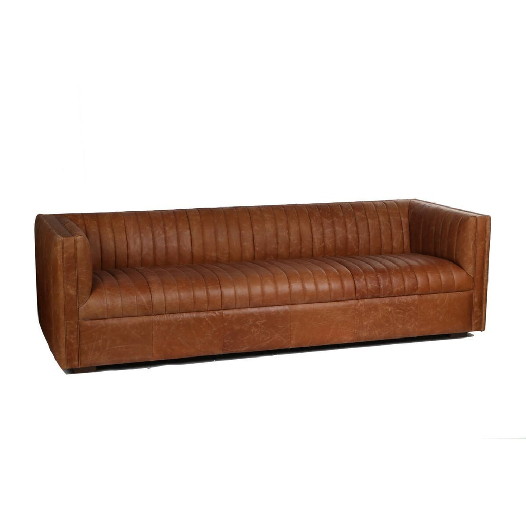 Pohovka Home ESPRIT hnědá Urban 246,5 X 92 X 73 CM