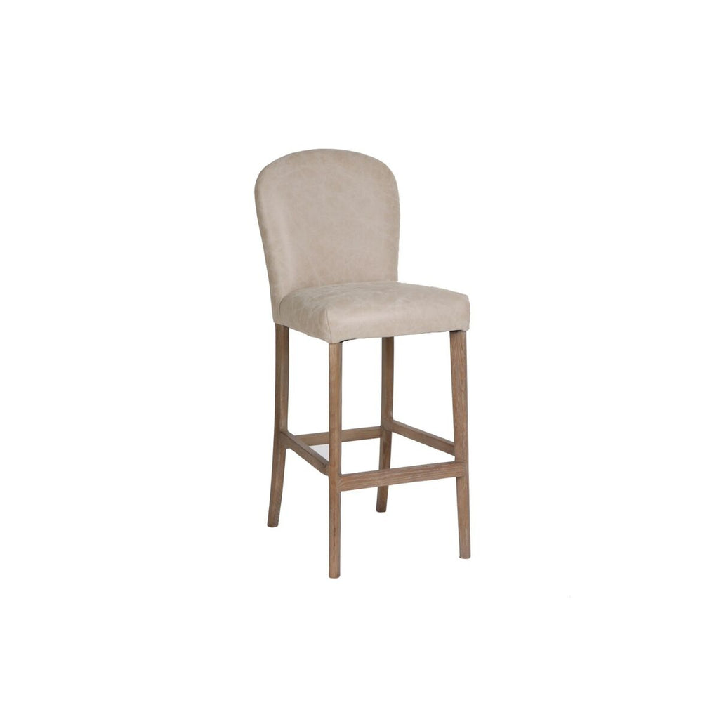 Taburet Home ESPRIT bílý Kůže – obrázek 5