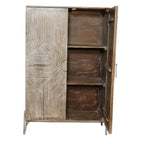 Skříň Home ESPRIT bílá mangové dřevo 85 x 38 x 134 cm – obrázek 3