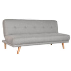 Rozkládací pohovka Home ESPRIT šedá krémová Scandi 172 x 80 x 76 cm