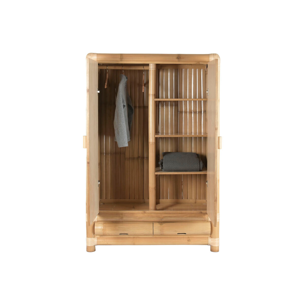Šatní skříň Home ESPRIT bambus ratan 120 X 60 X 170 CM – obrázek 8