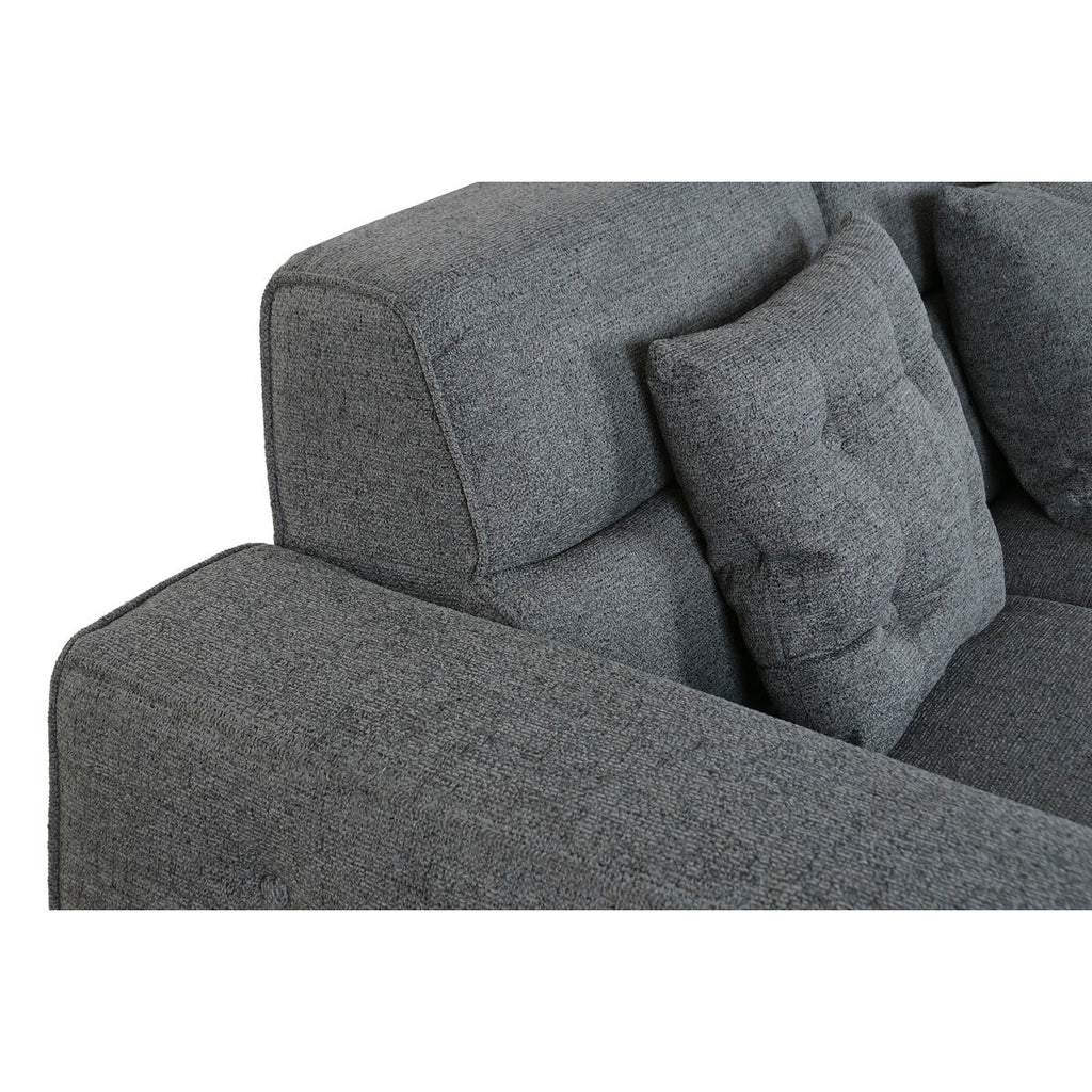 Pohovka Home ESPRIT tmavě šedé moderní 231 x 170 x 82 cm – obrázek 4