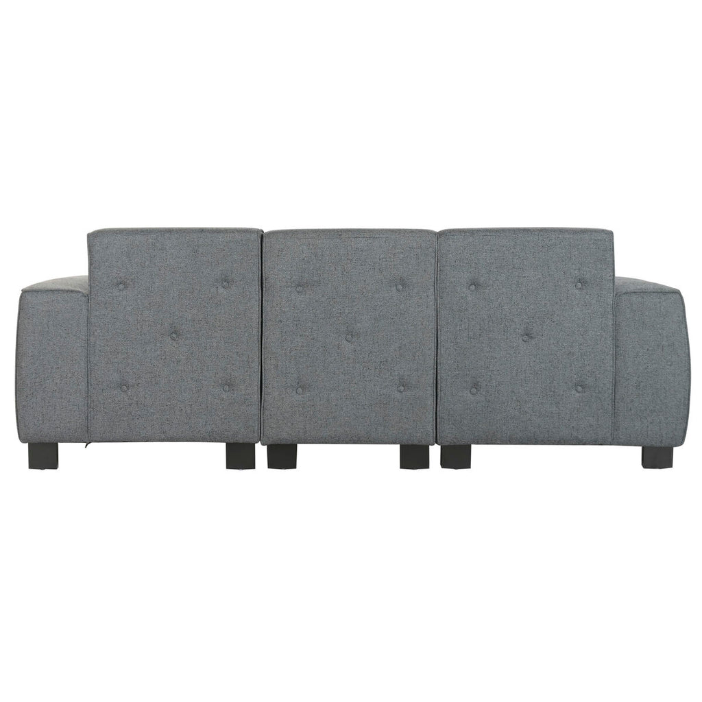 Pohovka Home ESPRIT tmavě šedé moderní 231 x 170 x 82 cm – obrázek 2