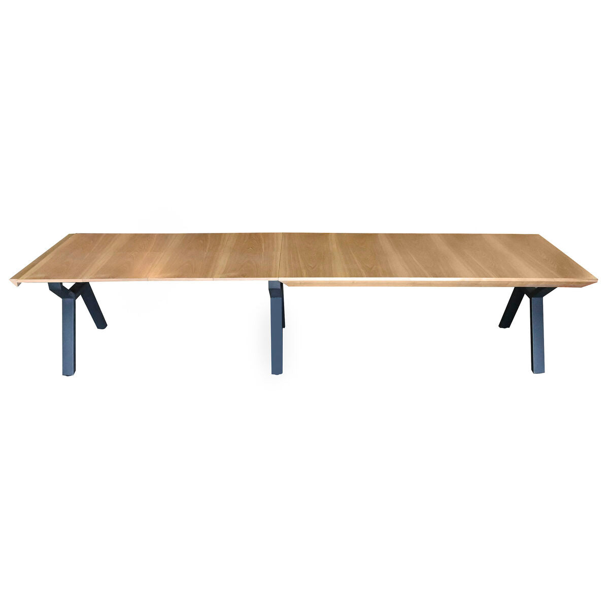 Jídelní stůl Home ESPRIT hnědo-černý kov dřevo MDF 200 x 100 x 75 cm