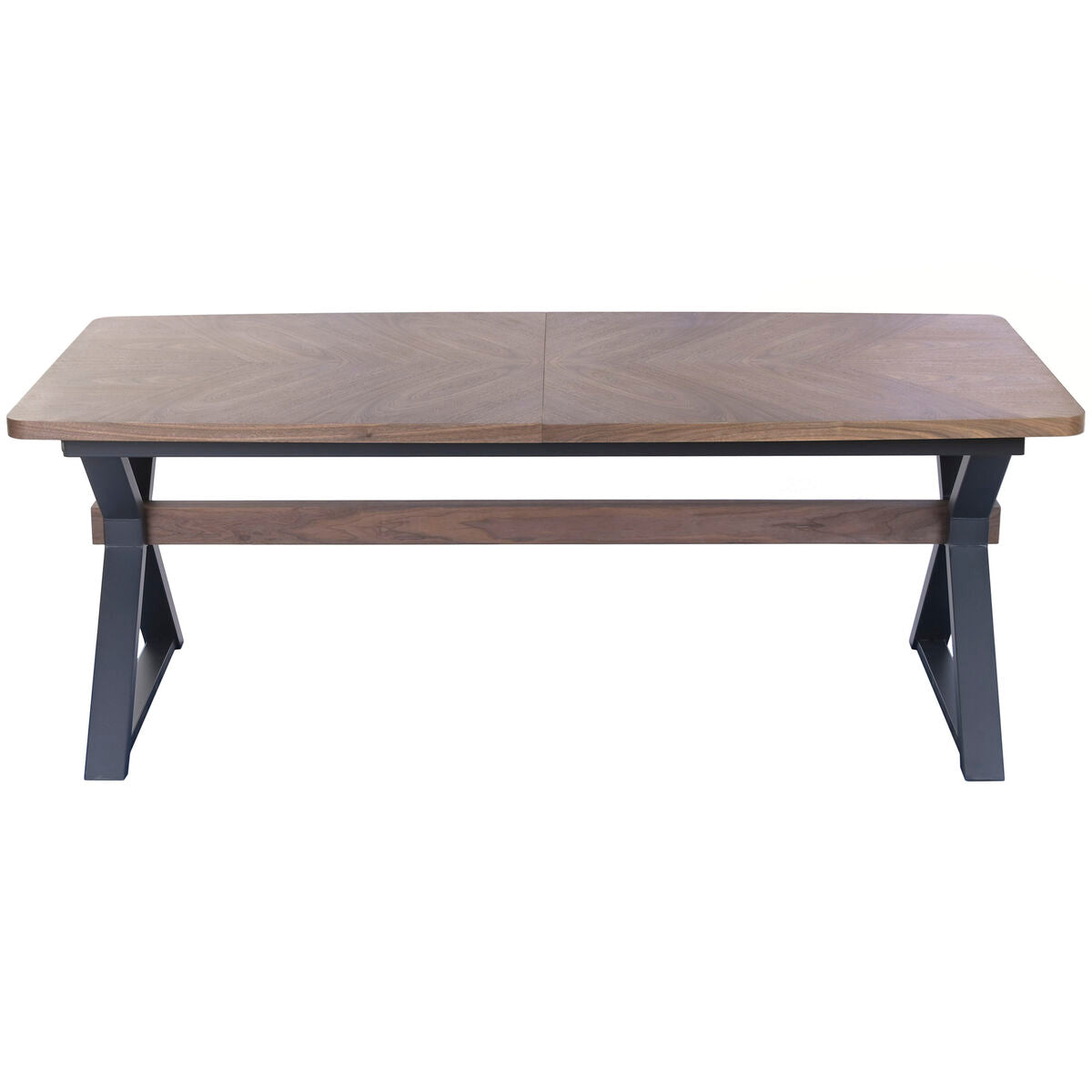 Jídelní stůl Home ESPRIT hnědo-černý, kov, dřevo MDF 200 X 97 X 75 CM – obrázek 3