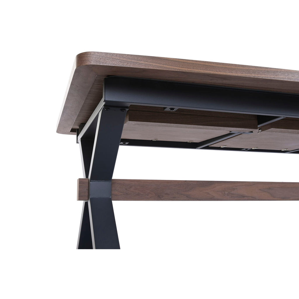 Jídelní stůl Home ESPRIT hnědo-černý, kov, dřevo MDF 200 X 97 X 75 CM – obrázek 6