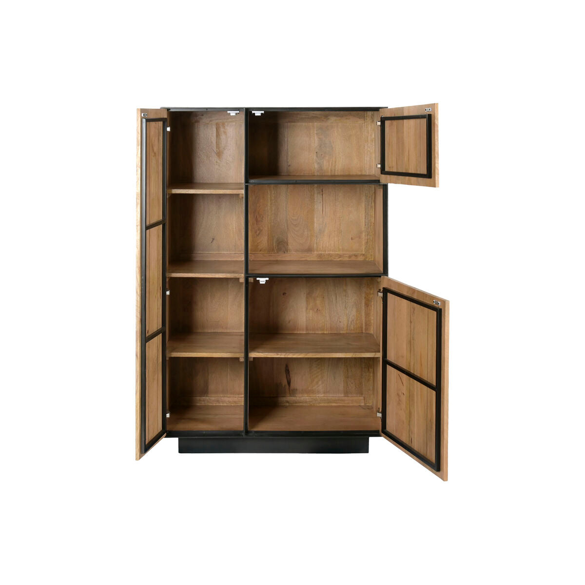 Stojan Home ESPRIT, křišťál, mangové dřevo, 89 x 44 x 140 cm – obrázek 4