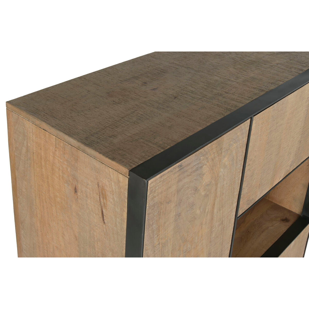 Stojan Home ESPRIT, křišťál, mangové dřevo, 89 x 44 x 140 cm – obrázek 6