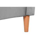 Postel Home ESPRIT světle šedá 170 X 219 X 104 CM 170x219x104 cm světle šedá – obrázek 5