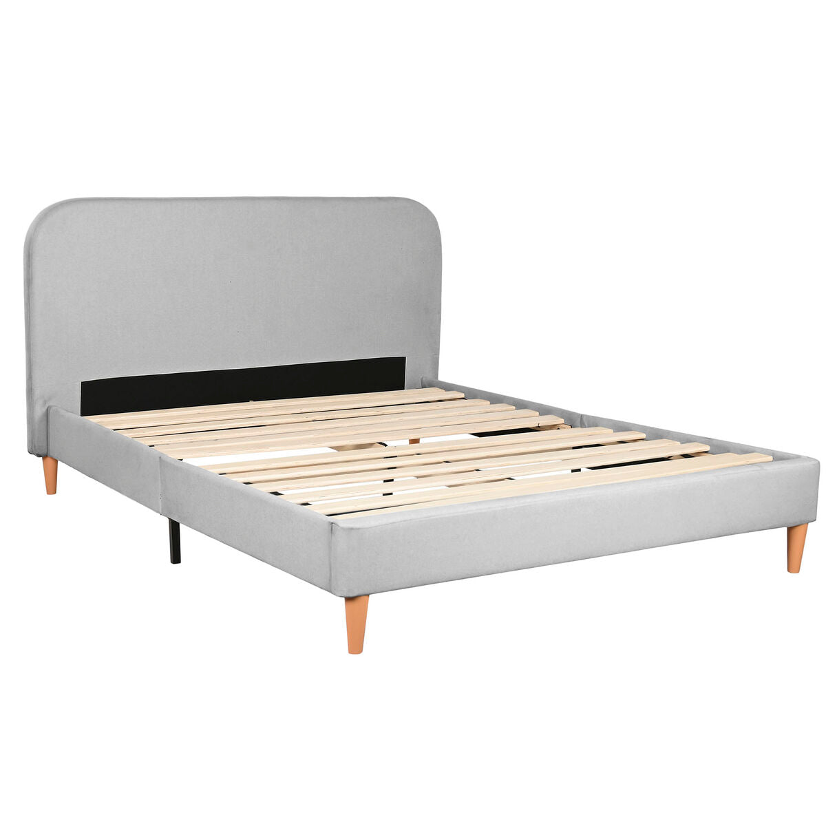 Postel Home ESPRIT světle šedá 170 X 219 X 104 CM 170x219x104 cm světle šedá