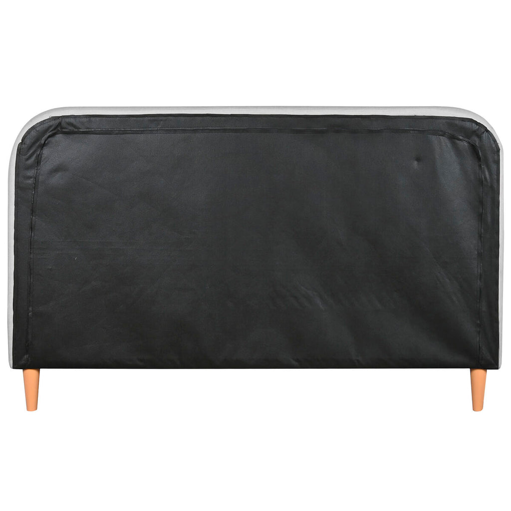 Postel Home ESPRIT světle šedá 170 X 219 X 104 CM 170x219x104 cm světle šedá – obrázek 3