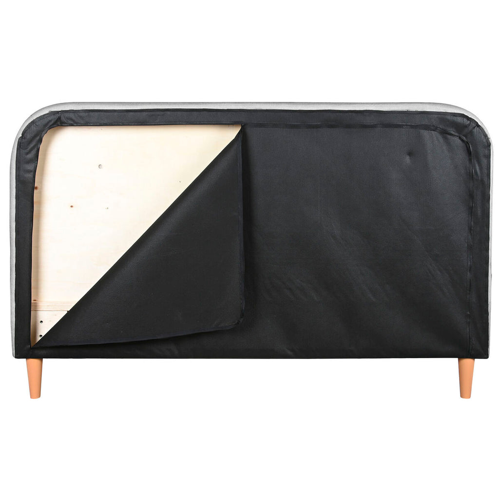 Postel Home ESPRIT světle šedá 170 X 219 X 104 CM 170x219x104 cm světle šedá – obrázek 4