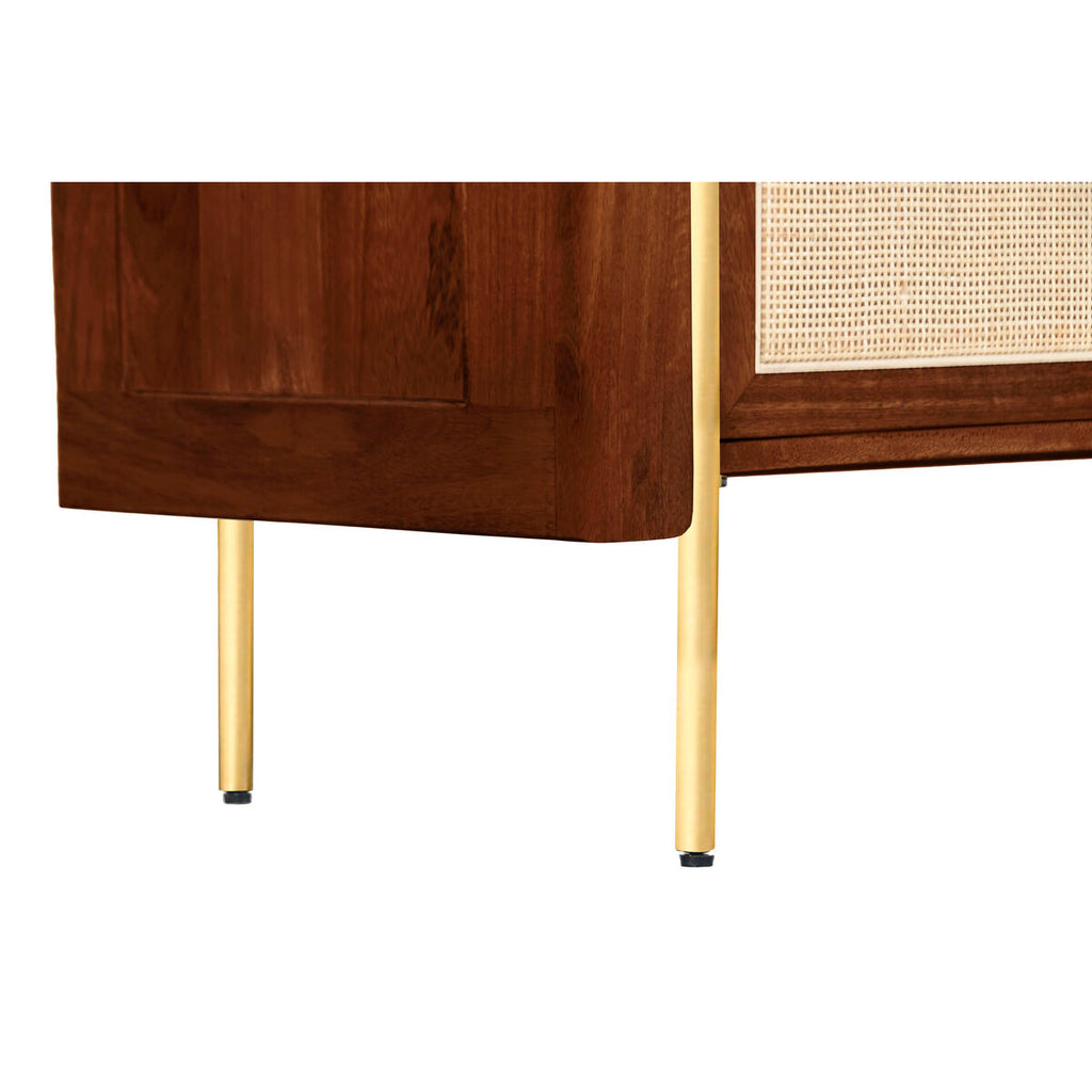 Příborník Home ESPRIT, vláknitá mangová dýha, 180 x 40 x 80 cm – obrázek 5