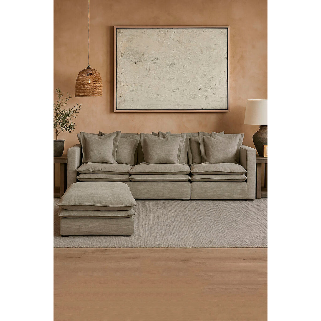 Sedací modul Home ESPRIT zelená Sand 110 X 110 X 48 CM – obrázek 2