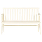 Lavice Home ESPRIT krémová mangové dřevo MDF 150 × 50 × 98 CM – obrázek 2