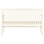 Lavice Home ESPRIT krémová mangové dřevo MDF 150 × 50 × 98 CM – obrázek 4