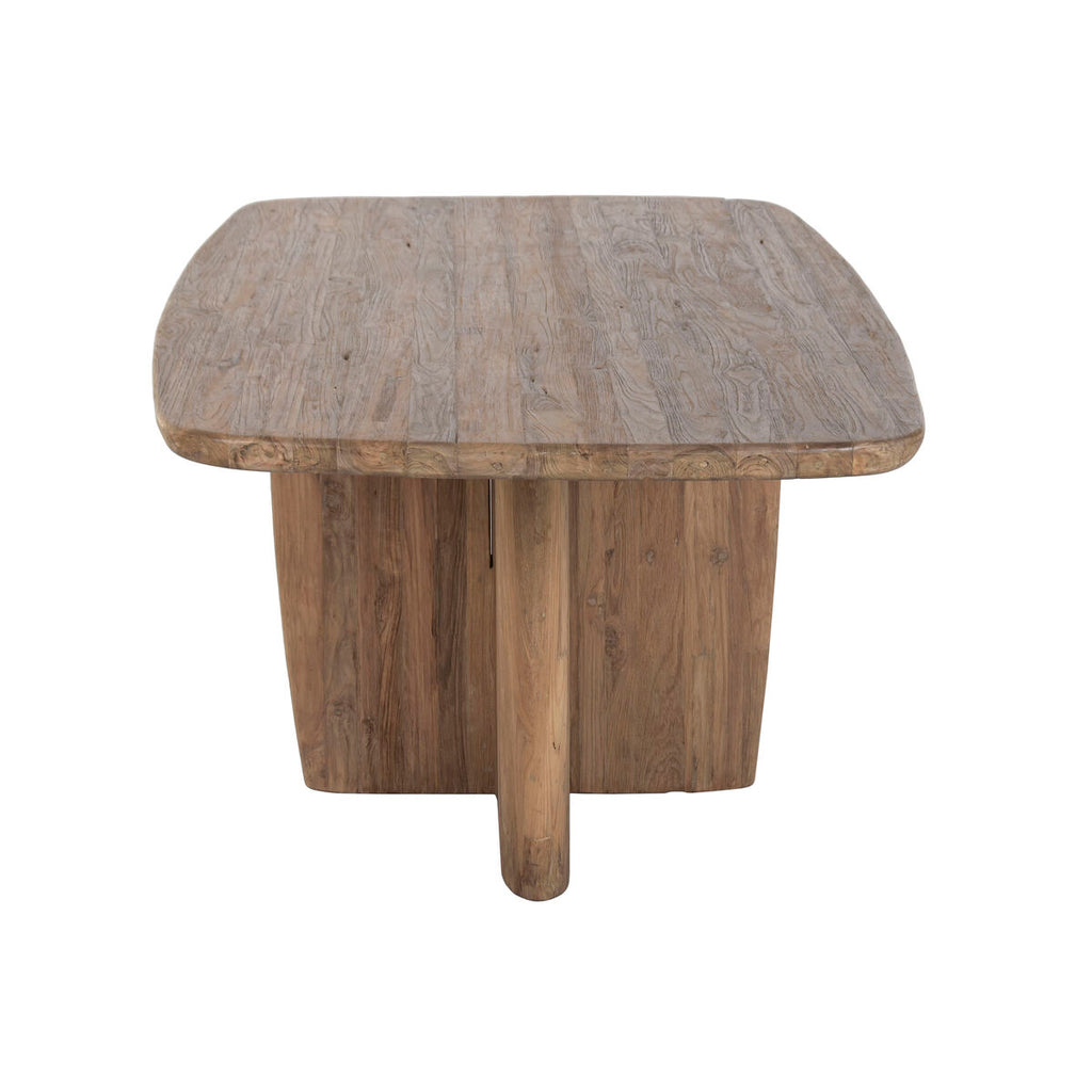 Jídelní stůl Home ESPRIT přírodní teakové dřevo 220 x 110 x 78 cm 77x76.8x56.9 cm – obrázek 3