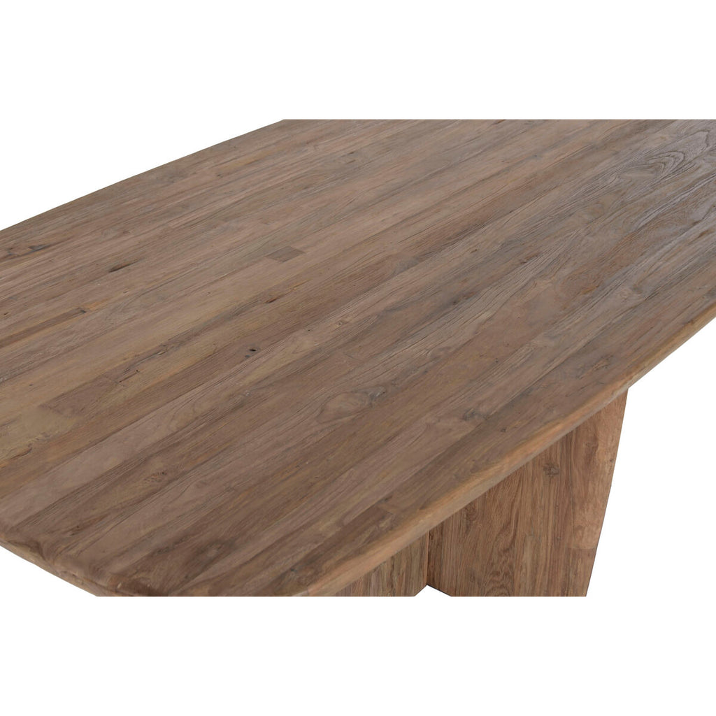 Jídelní stůl Home ESPRIT přírodní teakové dřevo 220 x 110 x 78 cm 77x76.8x56.9 cm – obrázek 4