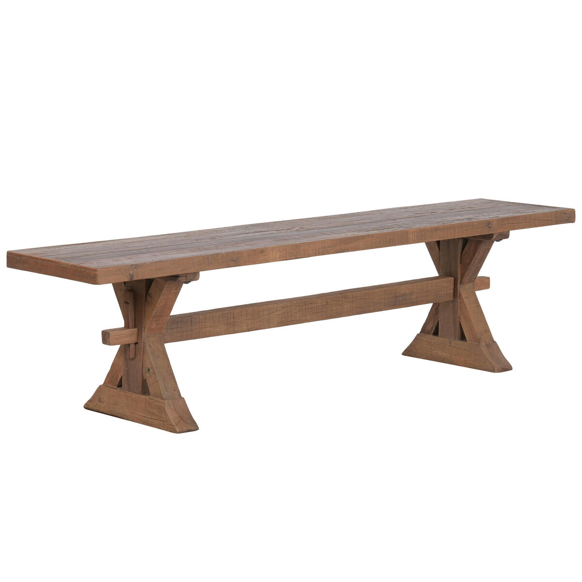 Lavice Home ESPRIT přírodní recyklované dřevo 180 X 38 X 45 CM