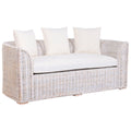 Pohovka Home ESPRIT bílá Bali Decapé 174 x 88 x 69 cm