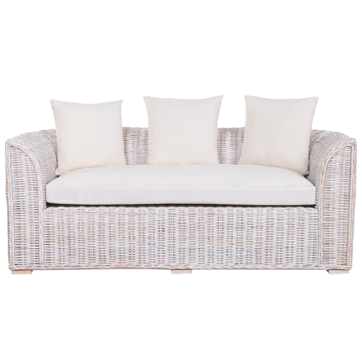 Pohovka Home ESPRIT bílá Bali Decapé 174 x 88 x 69 cm – obrázek 7