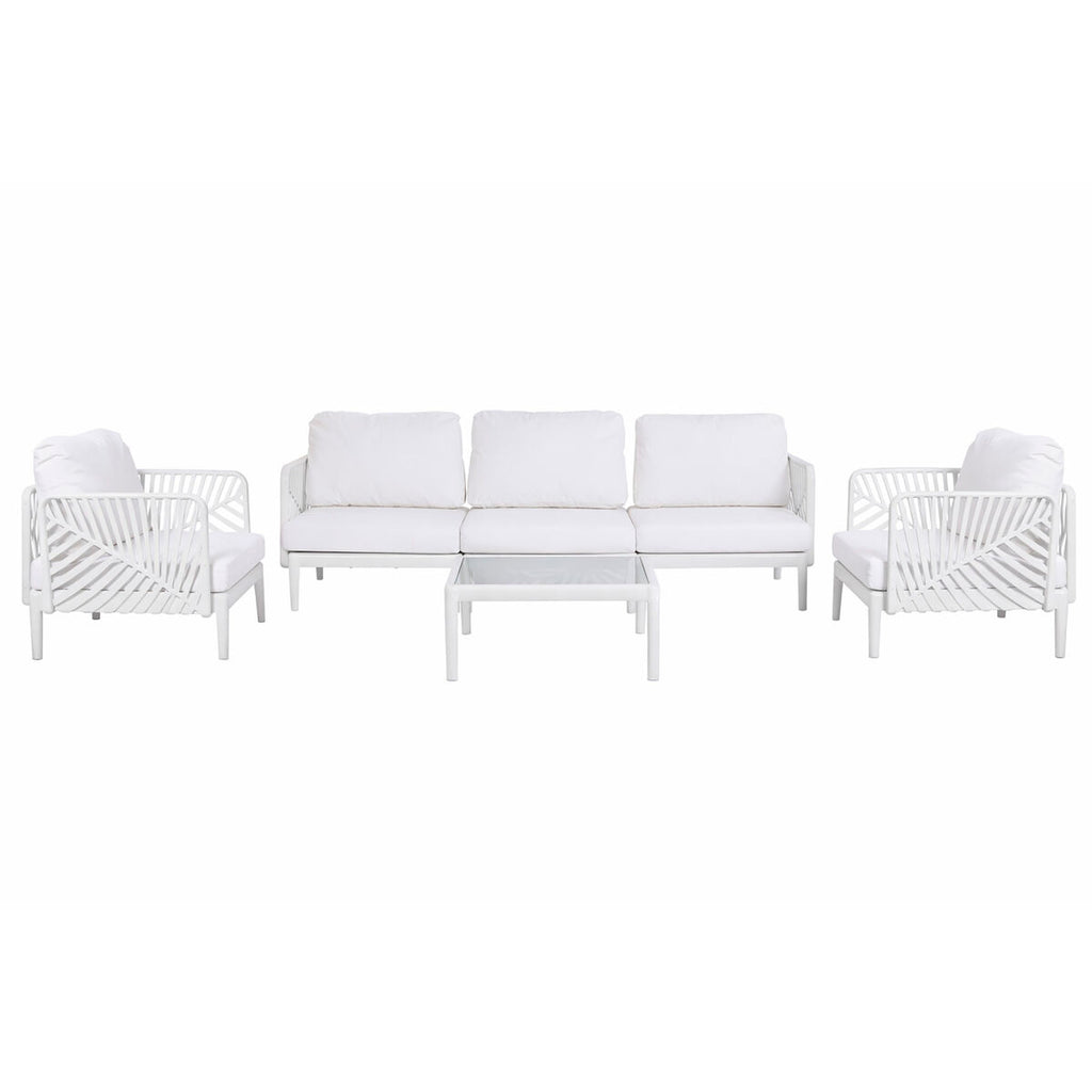 Zahradní lavice Home ESPRIT krémová 222 X 74 X 70 CM – obrázek 8