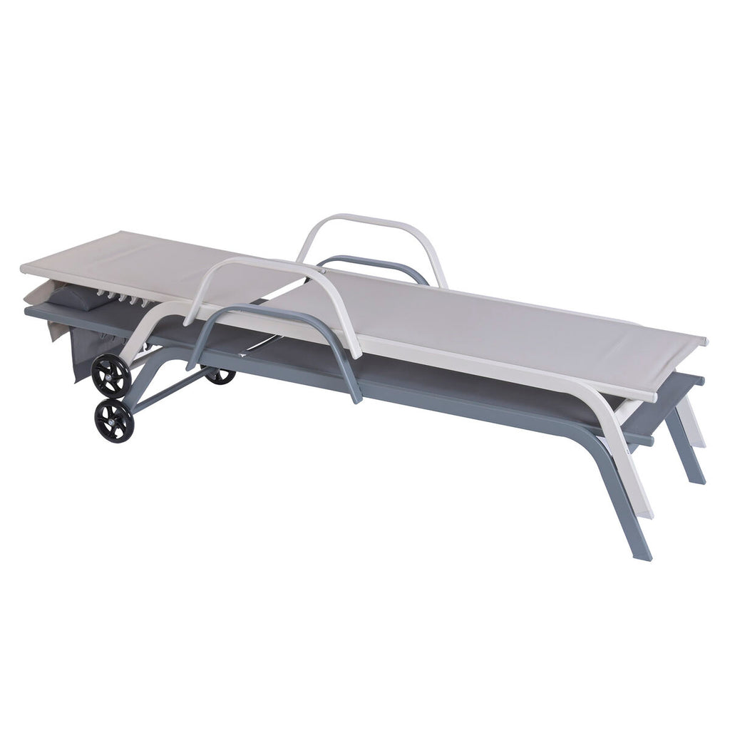 Solseng Home ESPRIT světle šedá 199 x 63 x 101 cm – obrázek 4