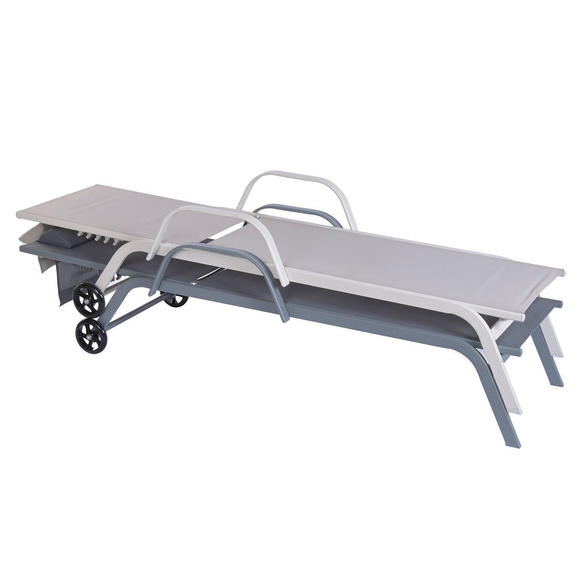 Solseng Home ESPRIT světle šedá 199 x 63 x 101 cm – obrázek 4