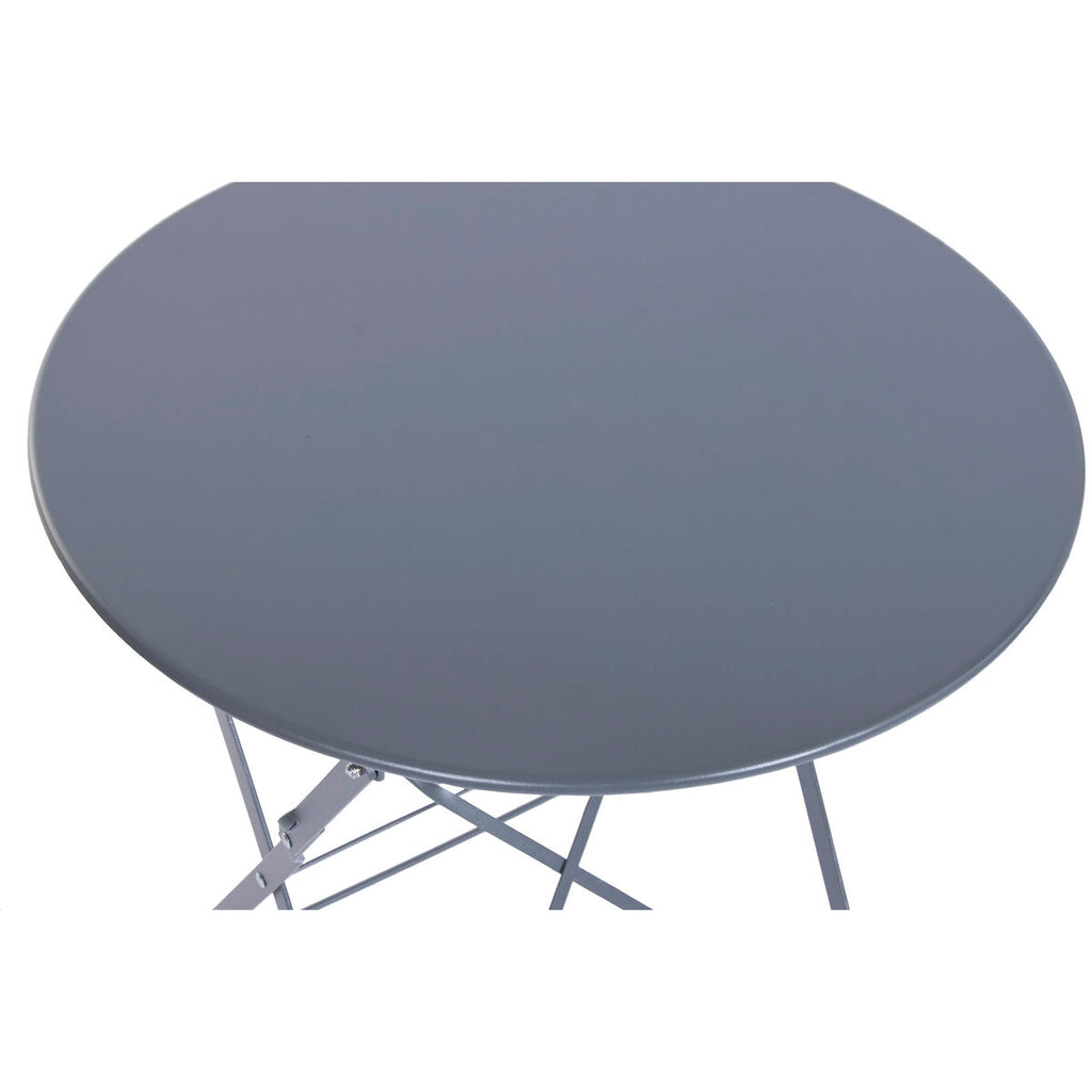 Souprava stolu se 2 židlemi Home ESPRIT šedá 60 x 60 x 71 cm 99x61x14 cm – obrázek 2