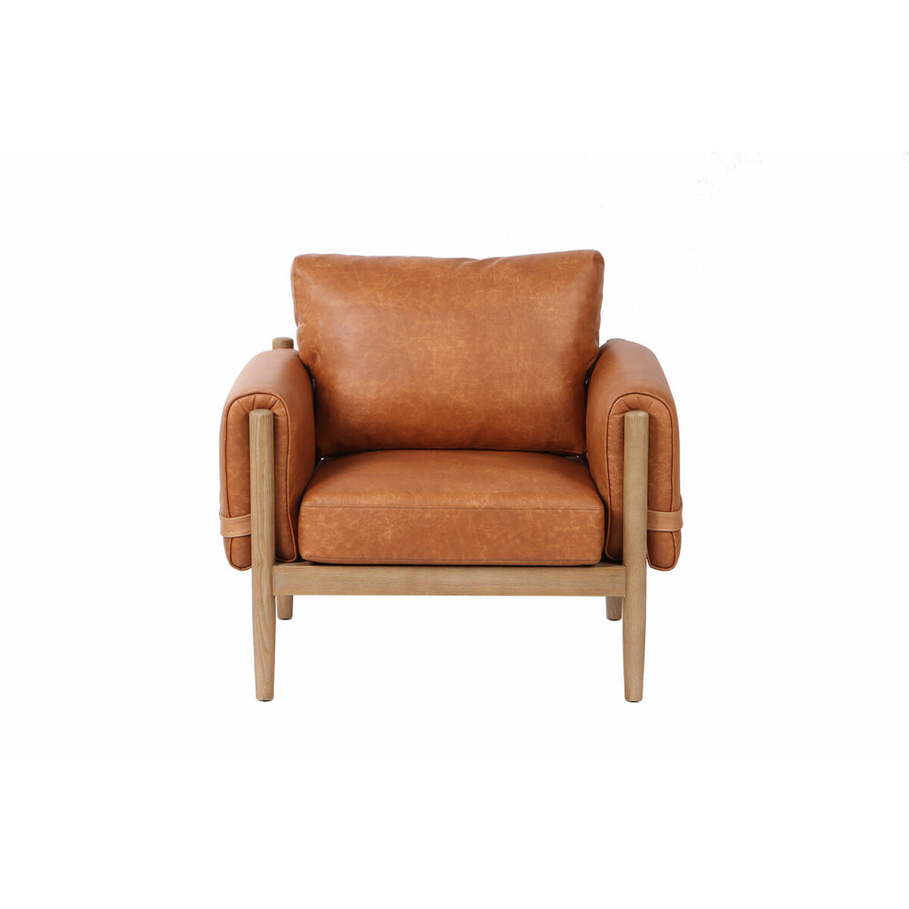 Sedák Home ESPRIT hnědý jasan 94 x 80 x 82 CM – obrázek 2